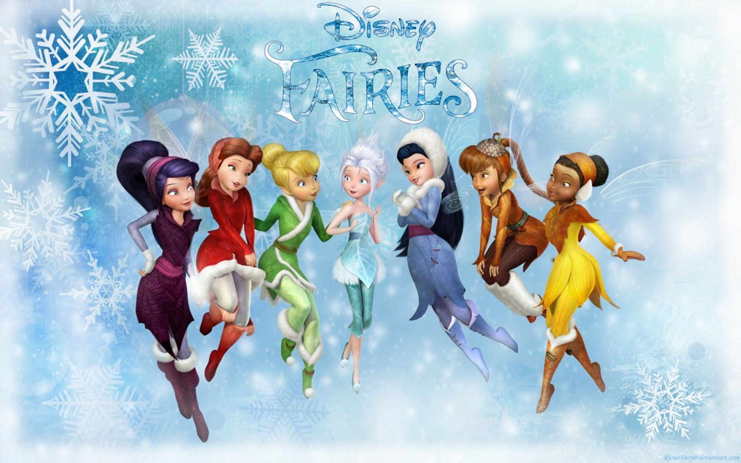 Winter Fairies Tinkerbell And Friends Fairy Wallpaper Disney