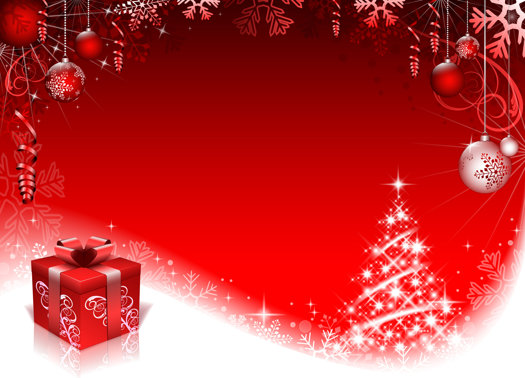 Red Style Christmas Background Art Vector