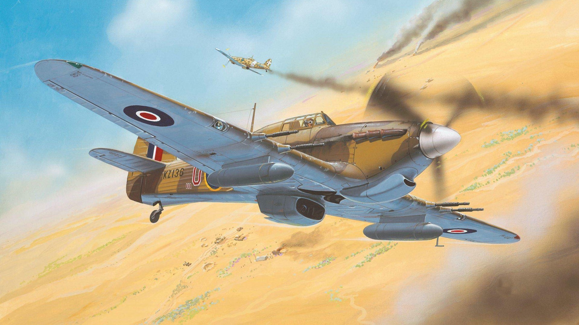 Military Hawker Hurricane Wallpaper