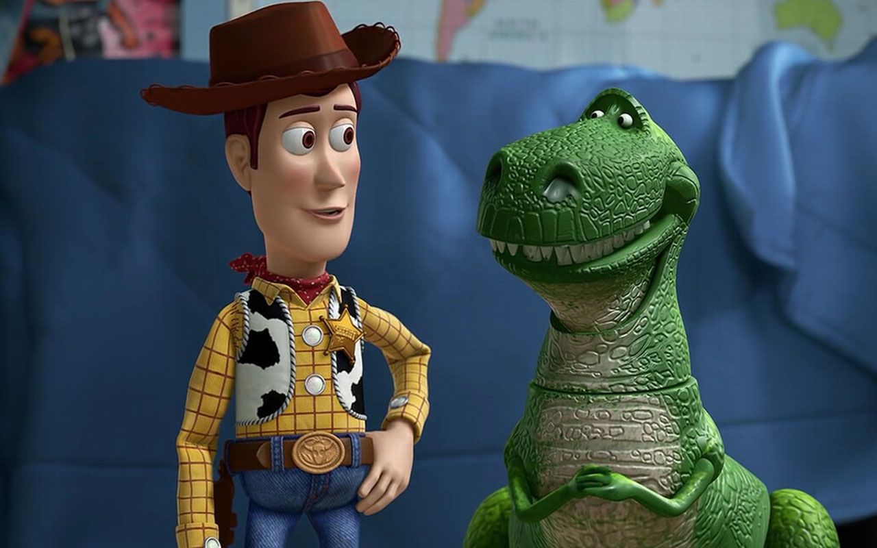 Woody And Rex Talking Wallpaper 1280800   Toy Story Wallpapers