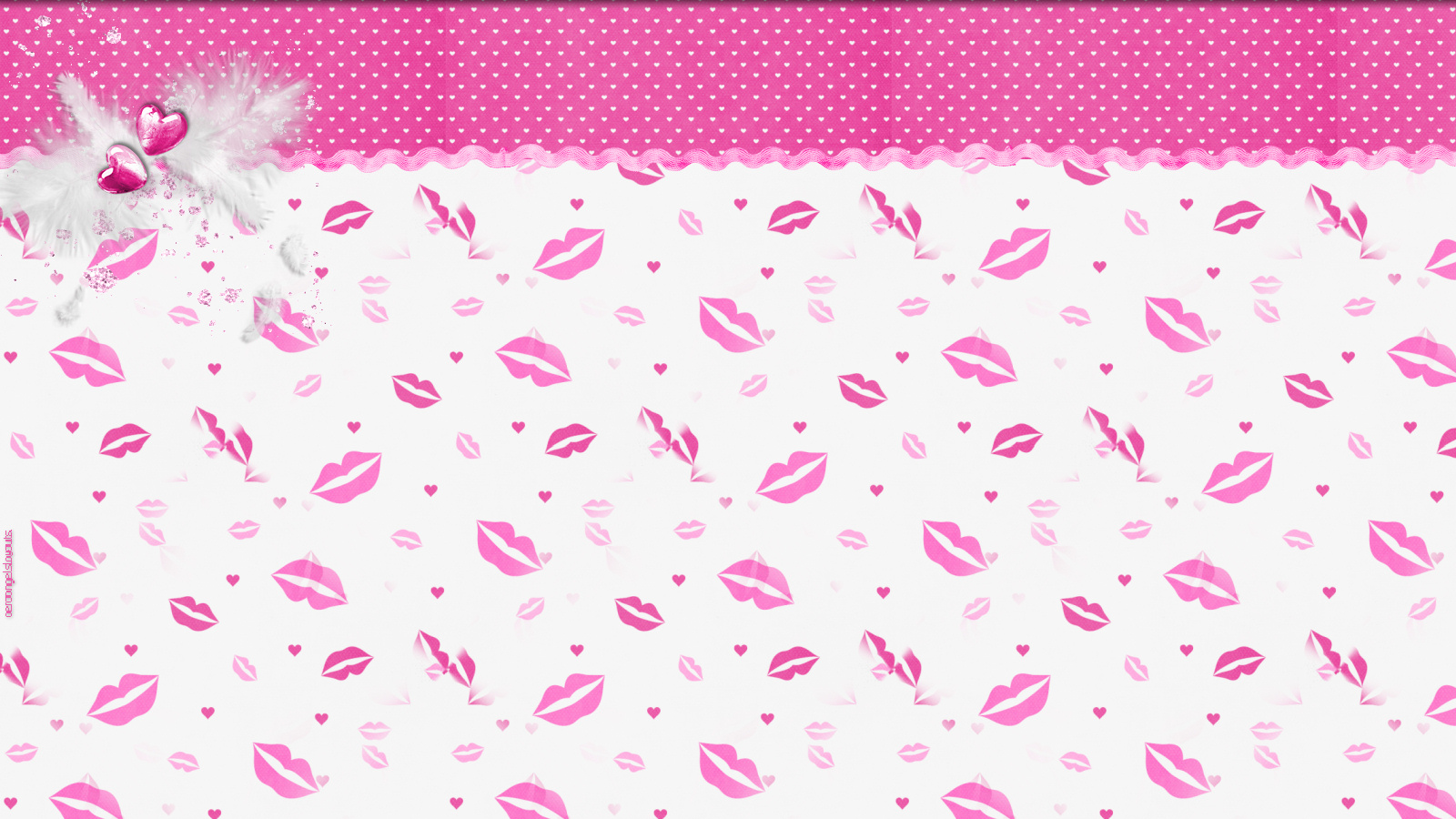 Pink Kisses Background Themes