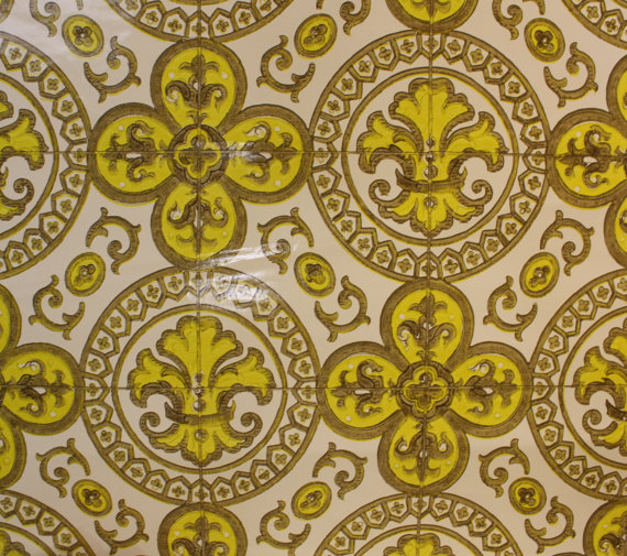 S Antique French Tile Wallpaper Rare Design