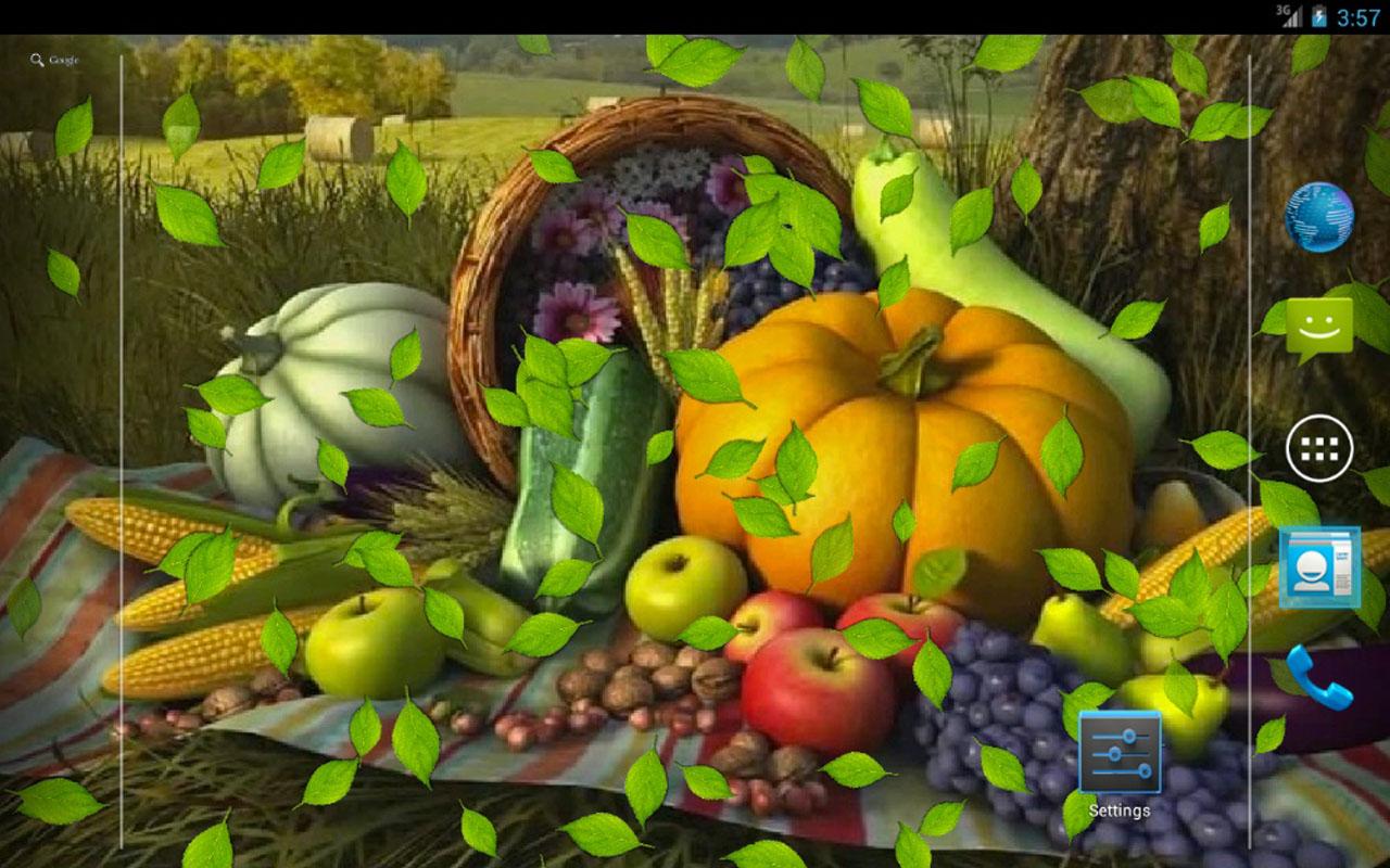 3d Thanksgiving Live Wallpaper For Android