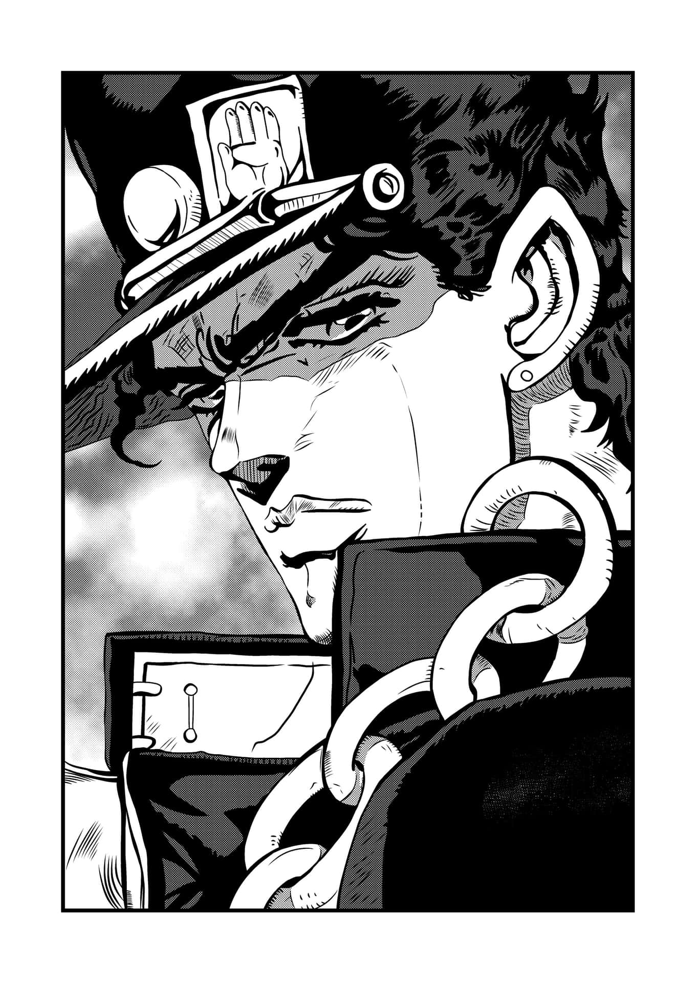 Jotaro Kujo Warrior And Protector Of Justice Wallpaper