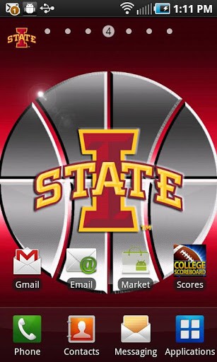 Iowa State Cyclones Revolving Wallpaper App With The Background