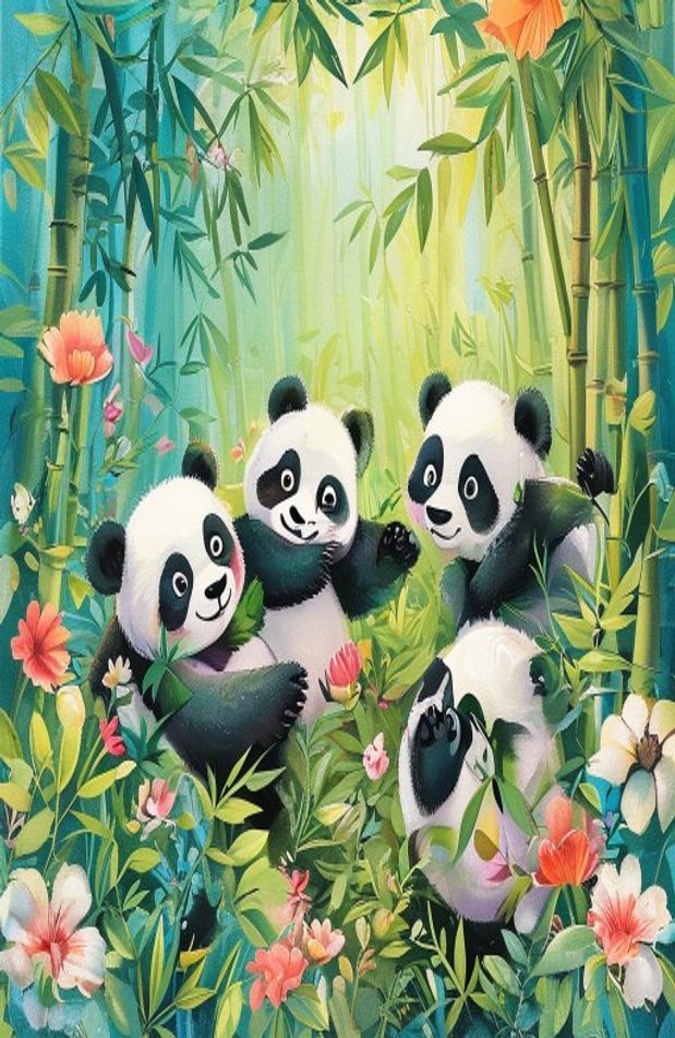 Cute Panda Background
