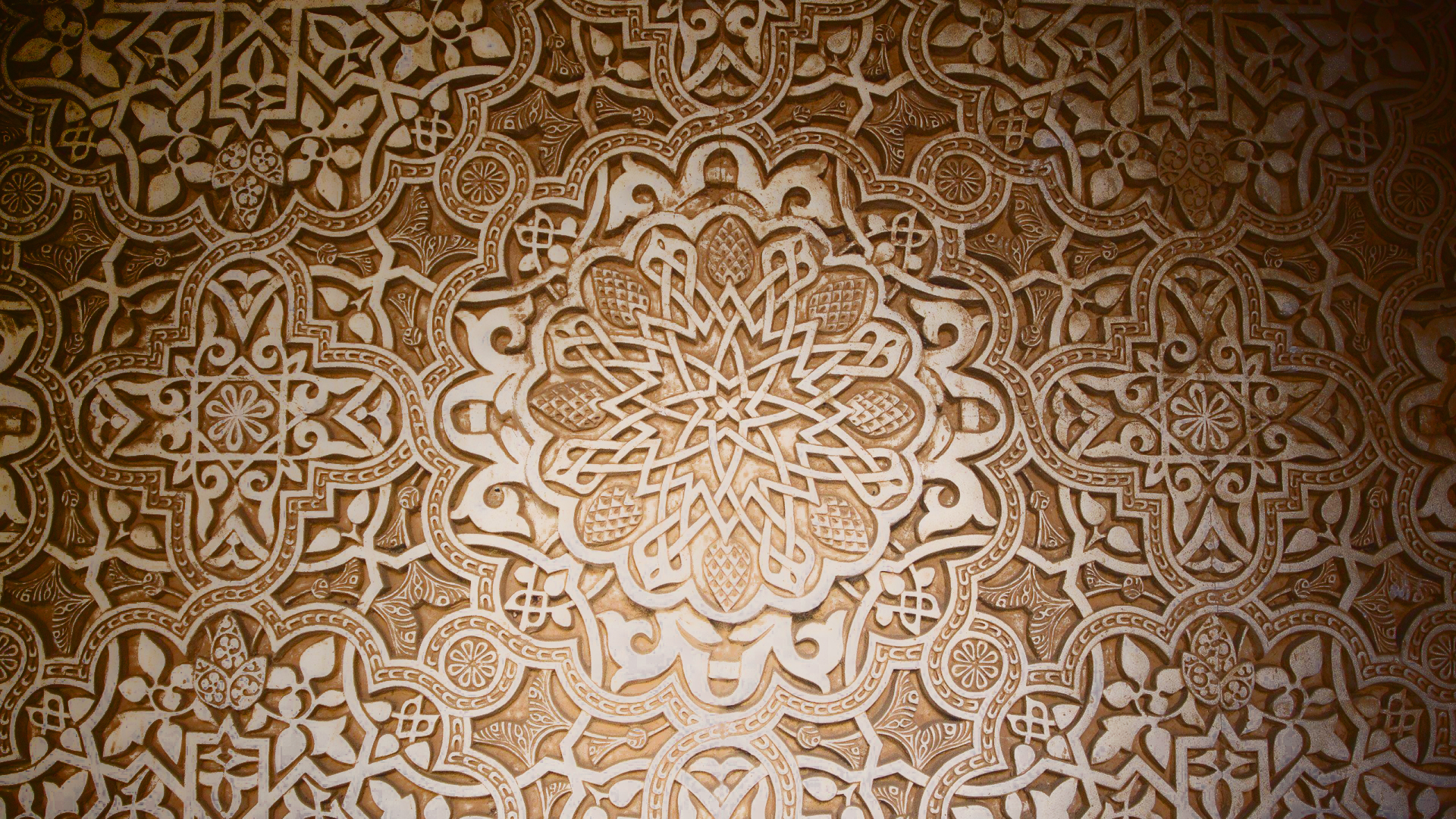 Dark Pattern Stars Design Mosaic Arabian Islamic Wallpaper Background
