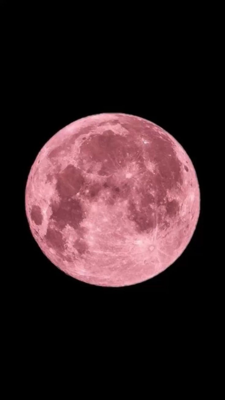 Full Pink Moon Phone Background Wallpaper