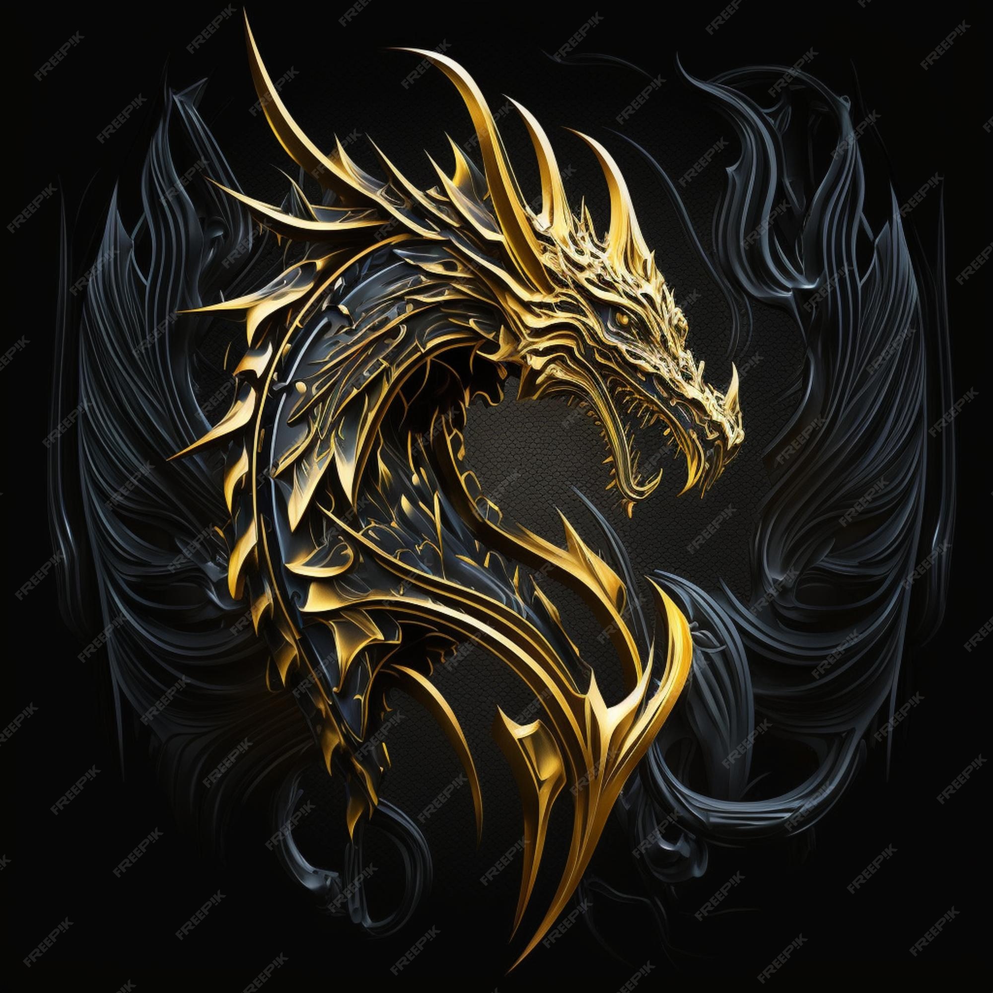 Gold Dragon Wallpaper