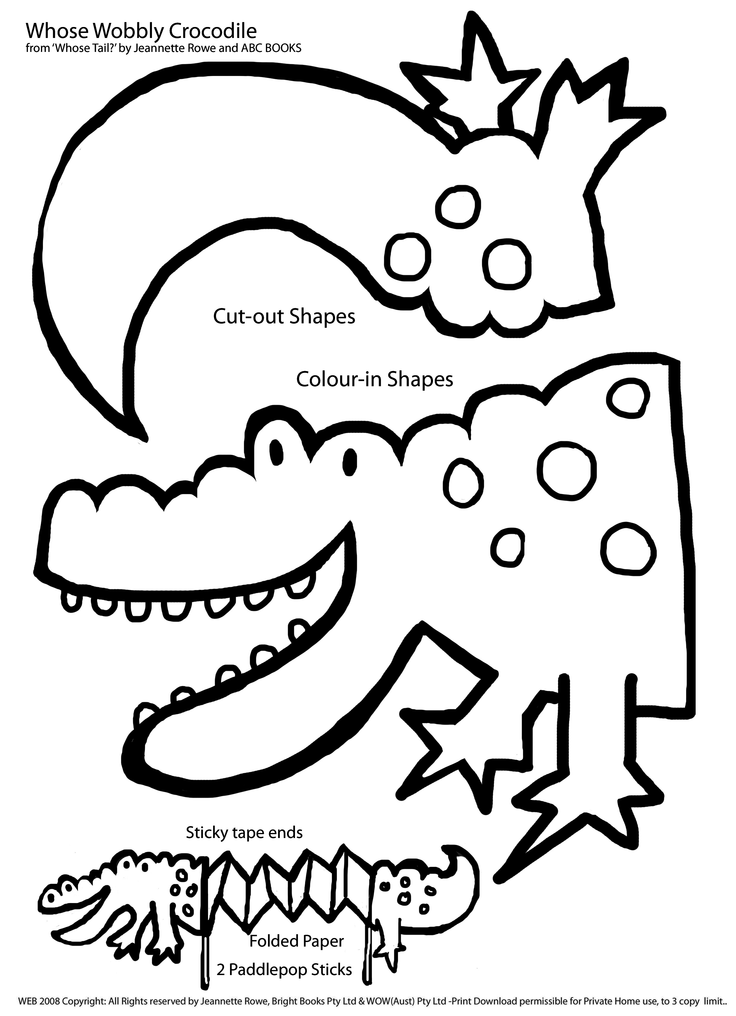 Crocodile Happy Coloring Printable S For Kids And