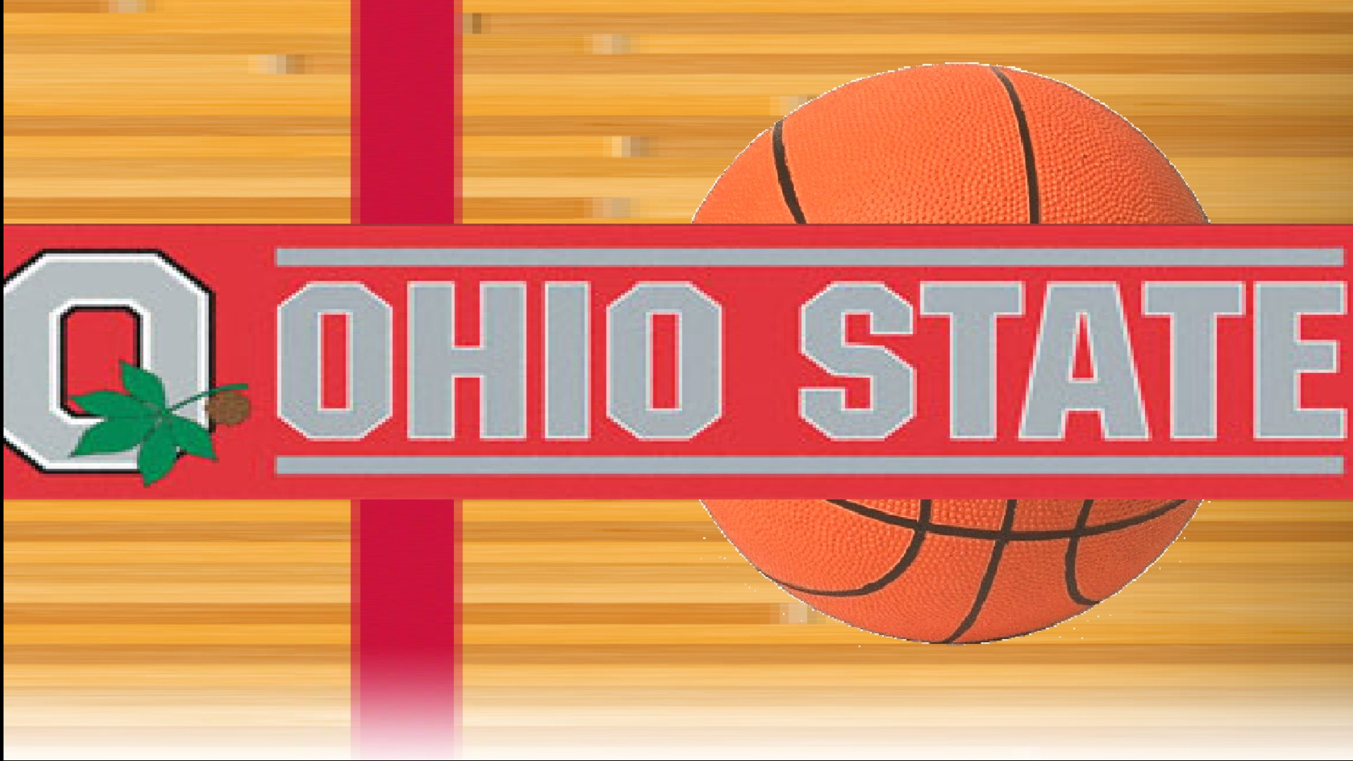 Ohio State University Basketball On A Court
