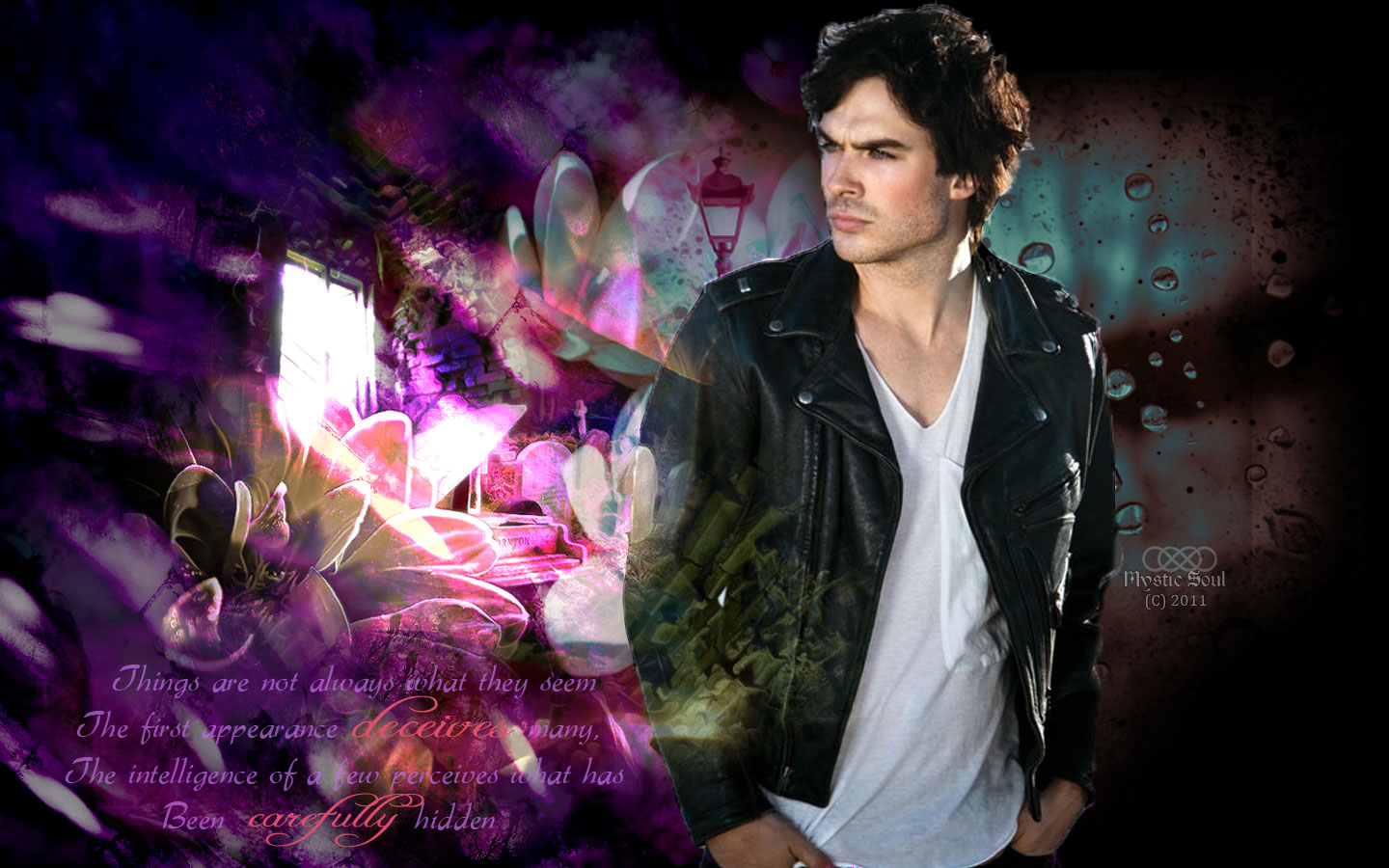 Damon Salvatore Vampire Diaries Wallpaper By