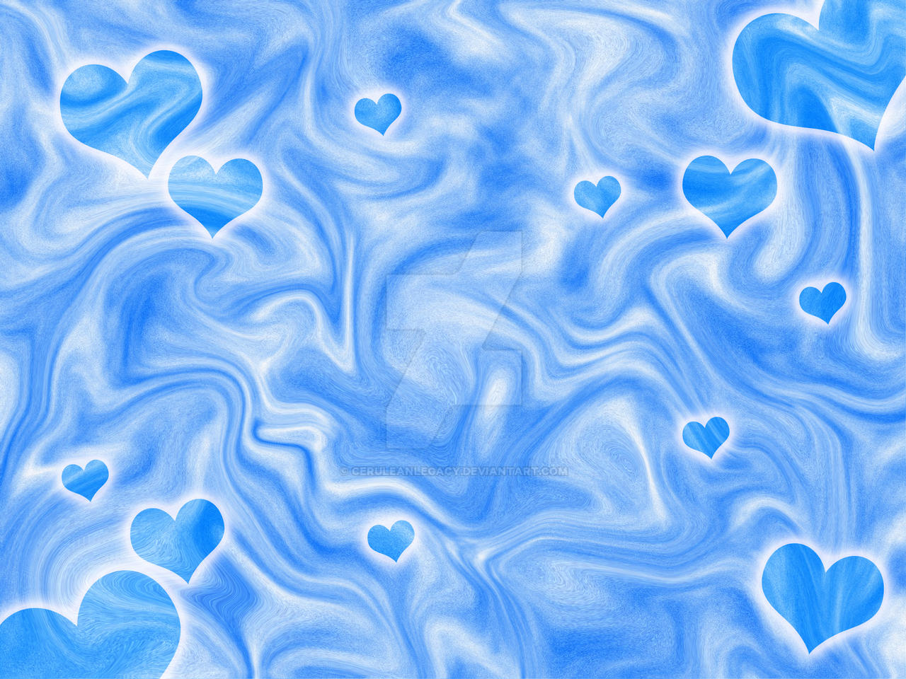 Blue Hearts Wallpaper By Ceruleanlegacy