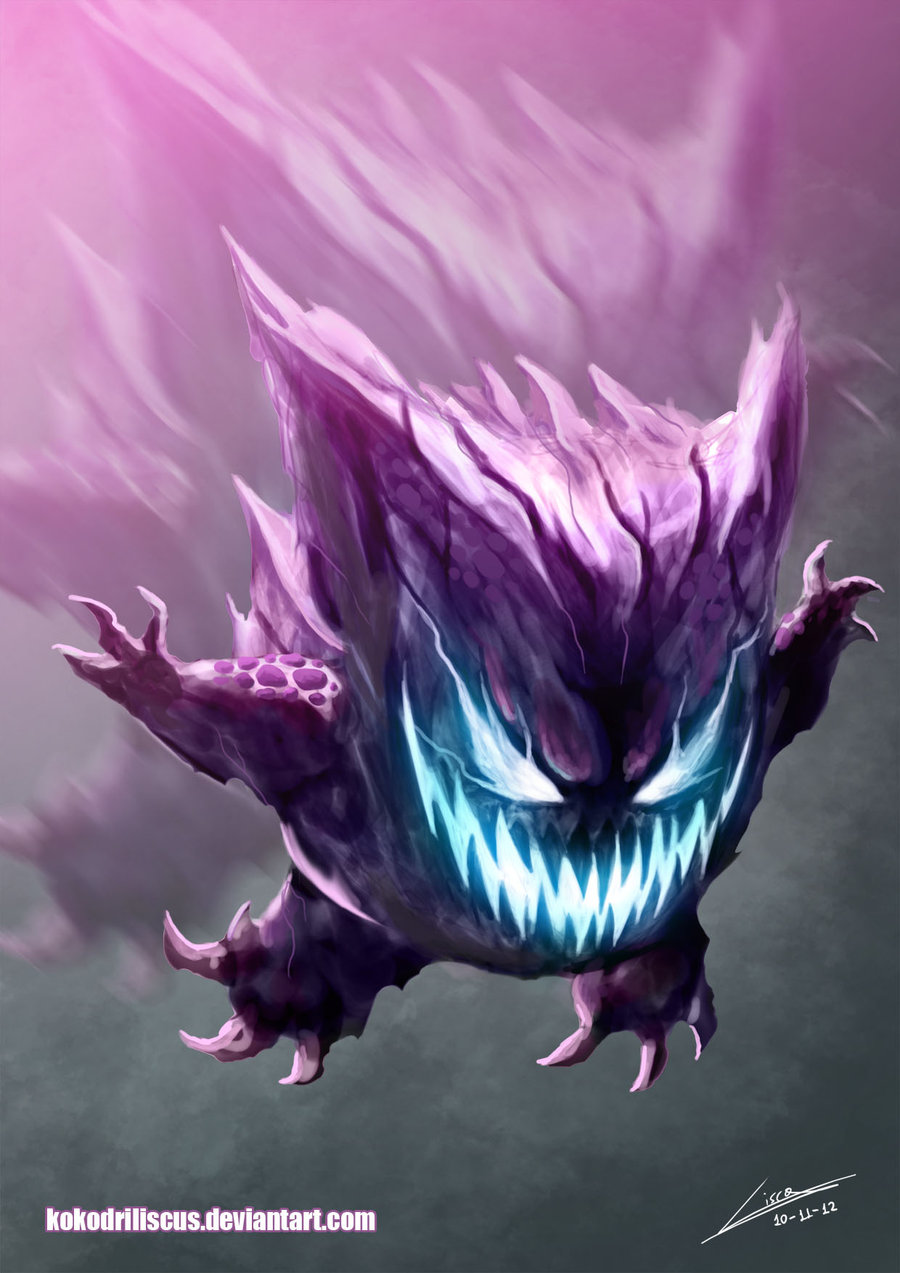 Scary Gengar By Dragolisco