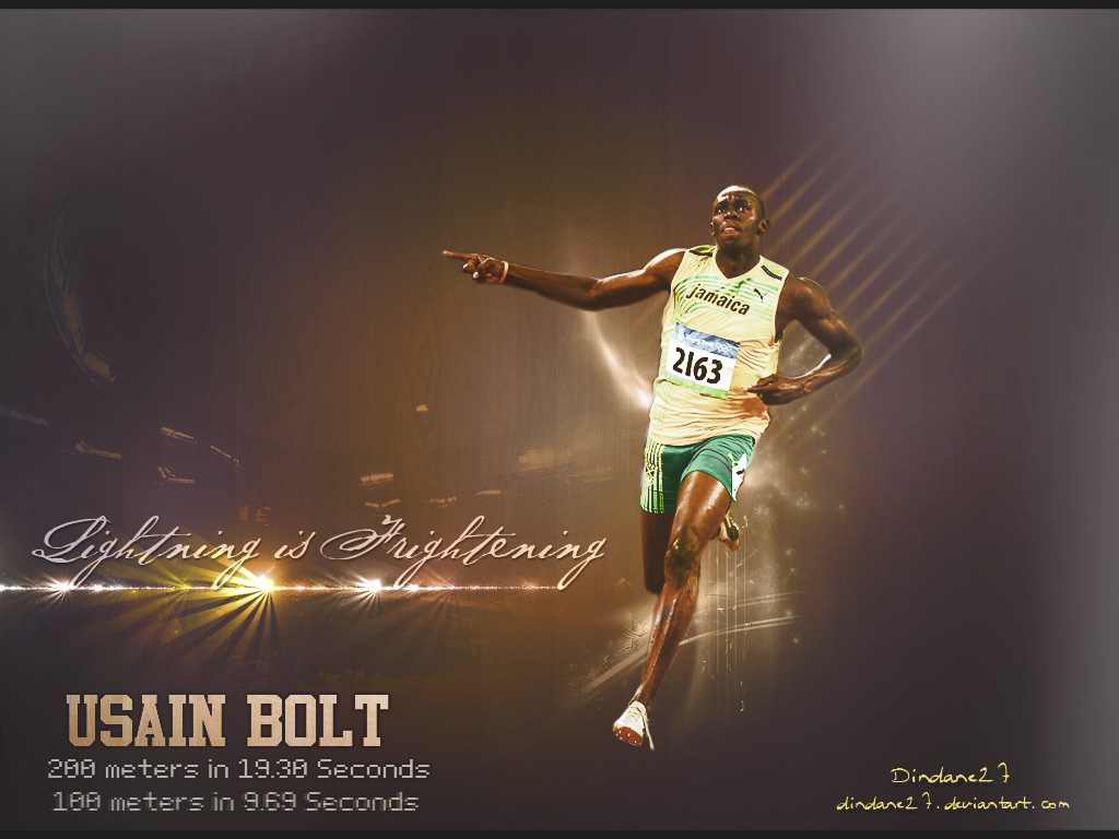 Usain Bolt By Dindane27 X