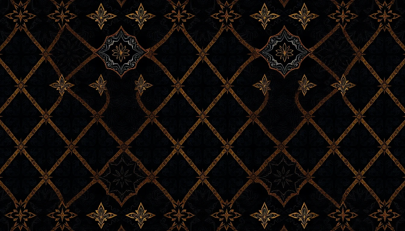 Black And Gold Diamond Wallpaper