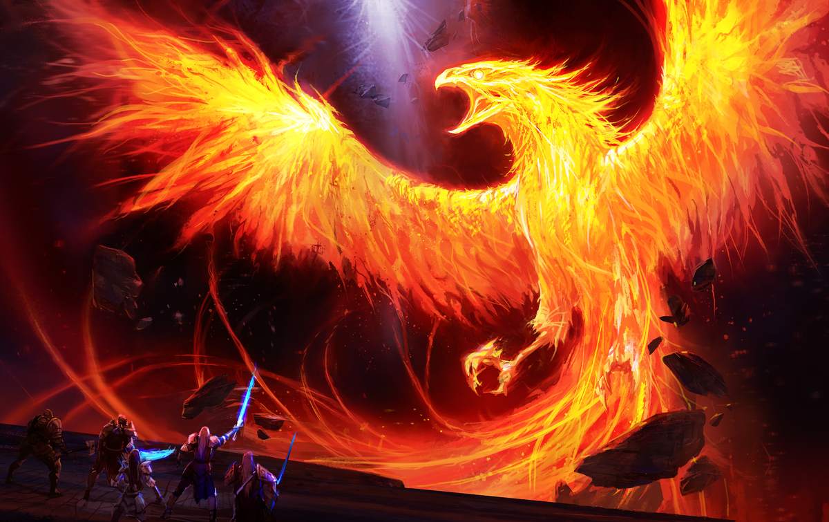 Fantasy Phoenix Wallpaper Background
