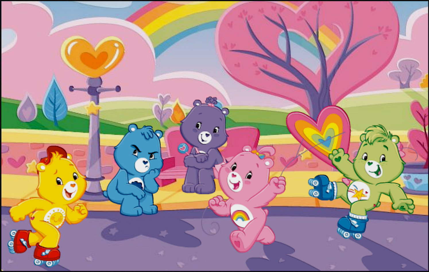 Care Bear Bear  Cute Cartoon  Cute Disney  Cute Care Bear Rainbow Bear  HD phone wallpaper  Pxfuel