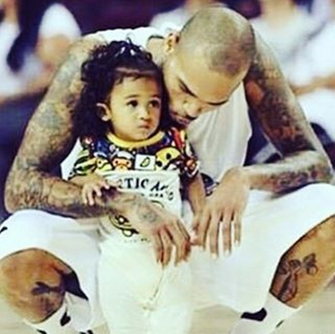 Pin Royalty Chris Brown And His Daughter