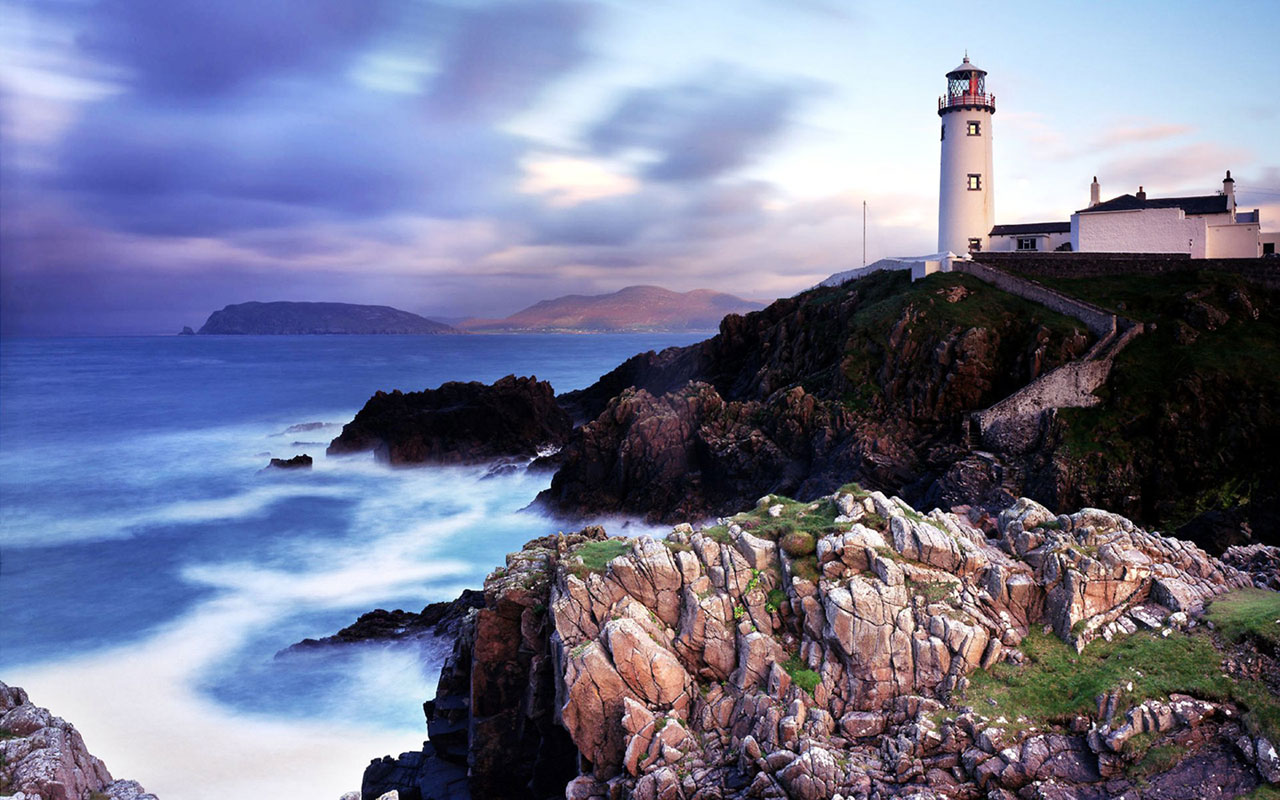 Ireland head lighthouse Wallpaper Landscape Wallpapers 1280x800