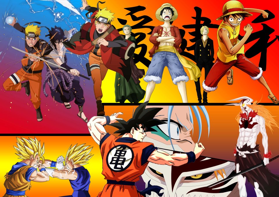 Naruto Bleach One Piece Dragonball Wallpaper By
