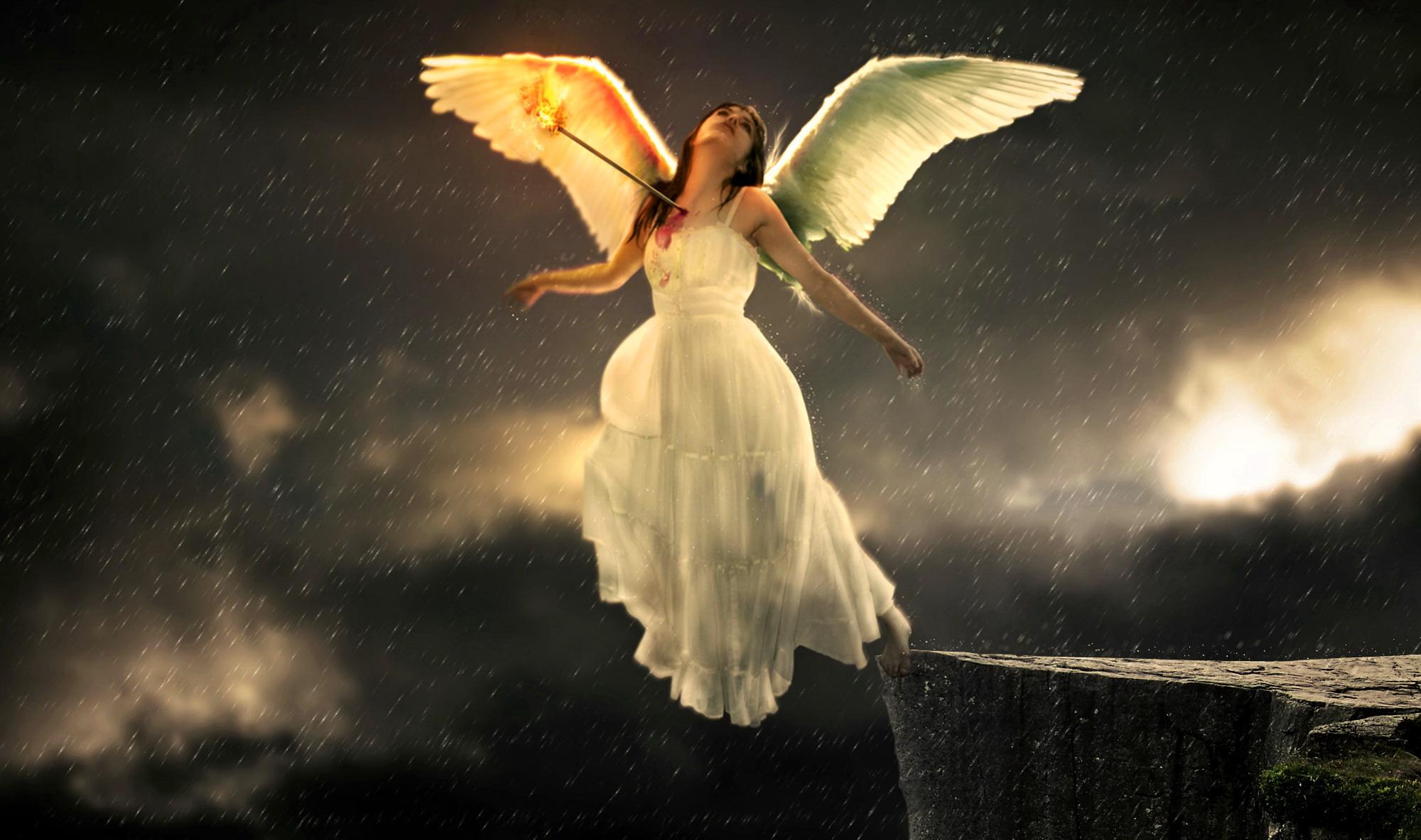 Click HD Sad Angel Wallpaper Image And Save As