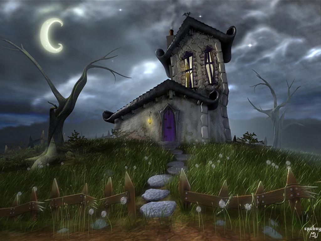 Halloween Wallpaper Spooky House