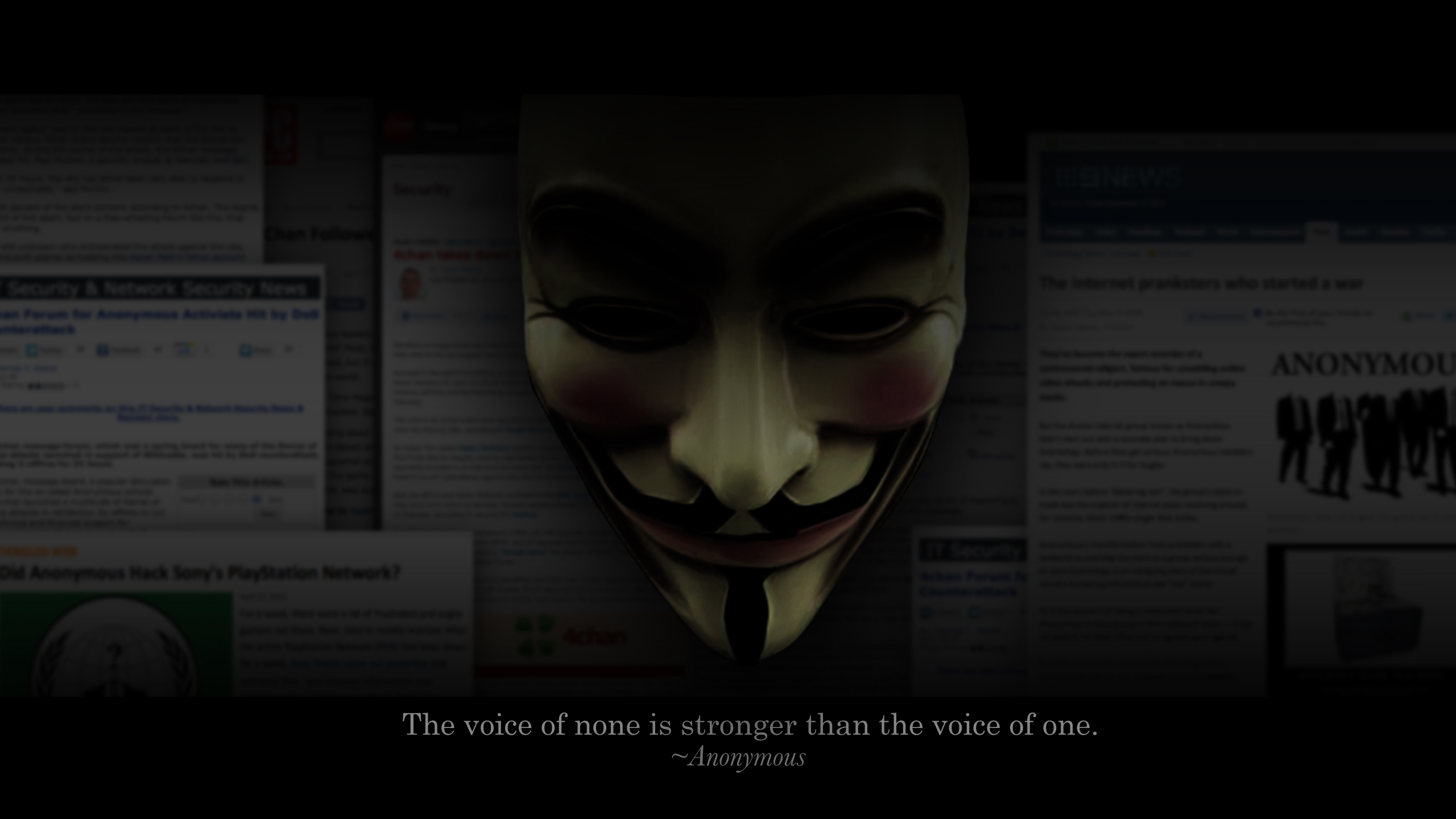 Anonymous Background Wallpaper