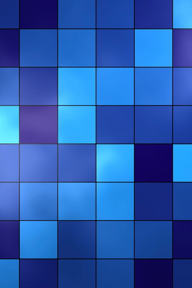 Blue Square Glass Tile Mosaic iPad iPhone HD Wallpaper