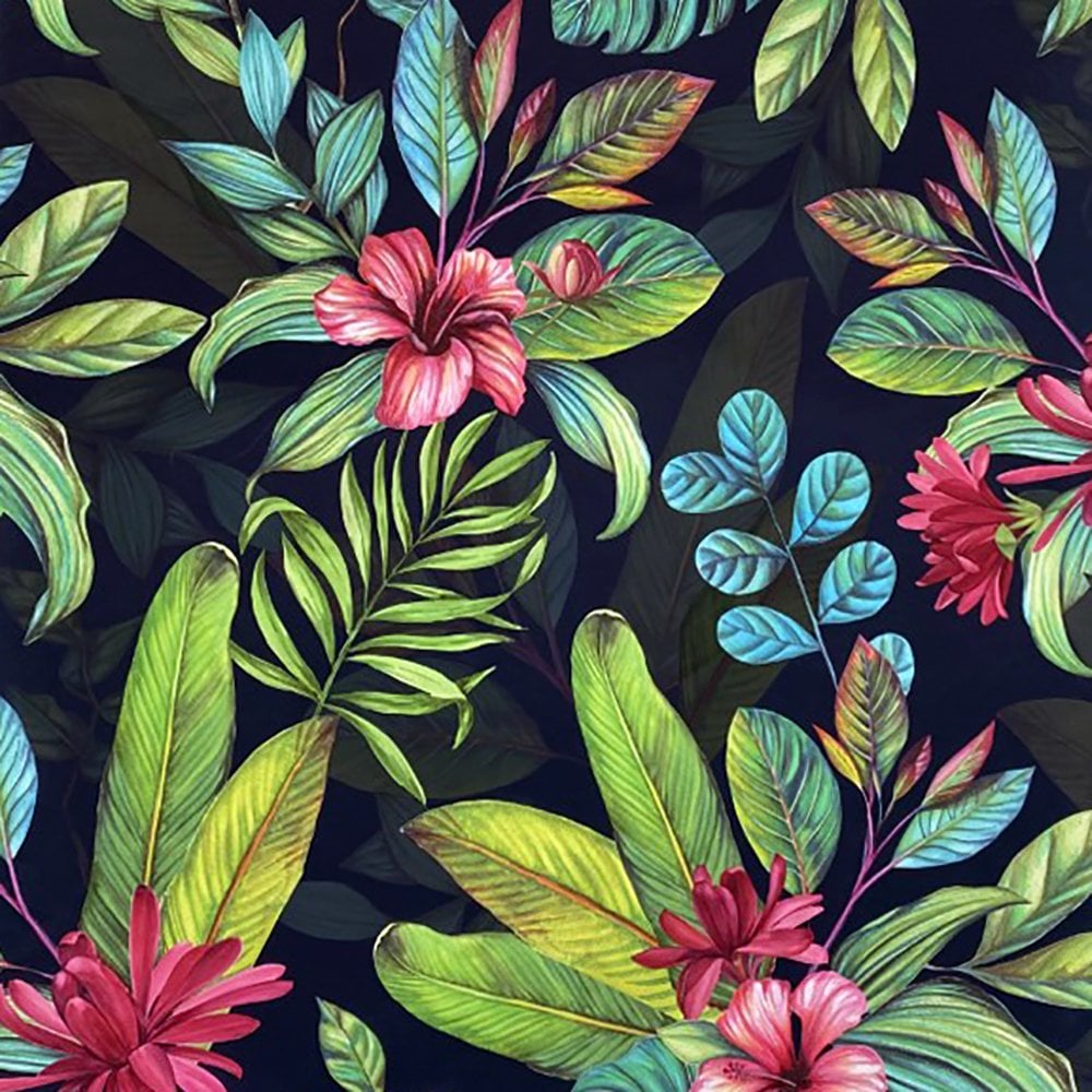 Shop Arthouse Tropical Paradise Jungle Exotic Flowers Wallpaper