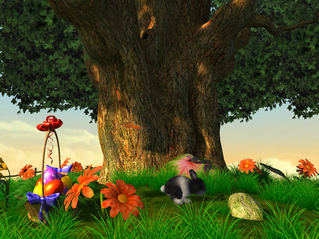 Screenshots of Easter 3D Screensaver