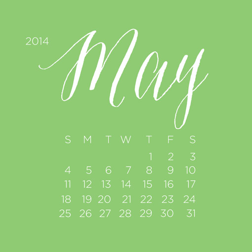 May Desktop Wallpaper Calendar For The