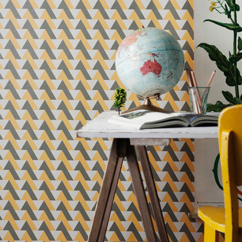 Wallpaper Geometric Yellow