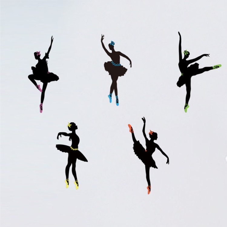 Hot Style Popular Children Learn Ballet Dance Studio Stickers