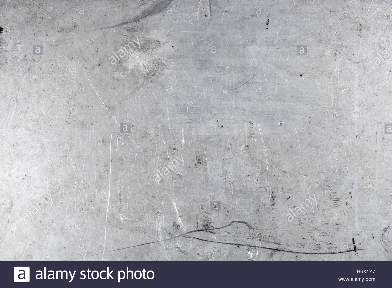 Grey Grunge Scratched Metal Sheet Background Worn Steel Surface