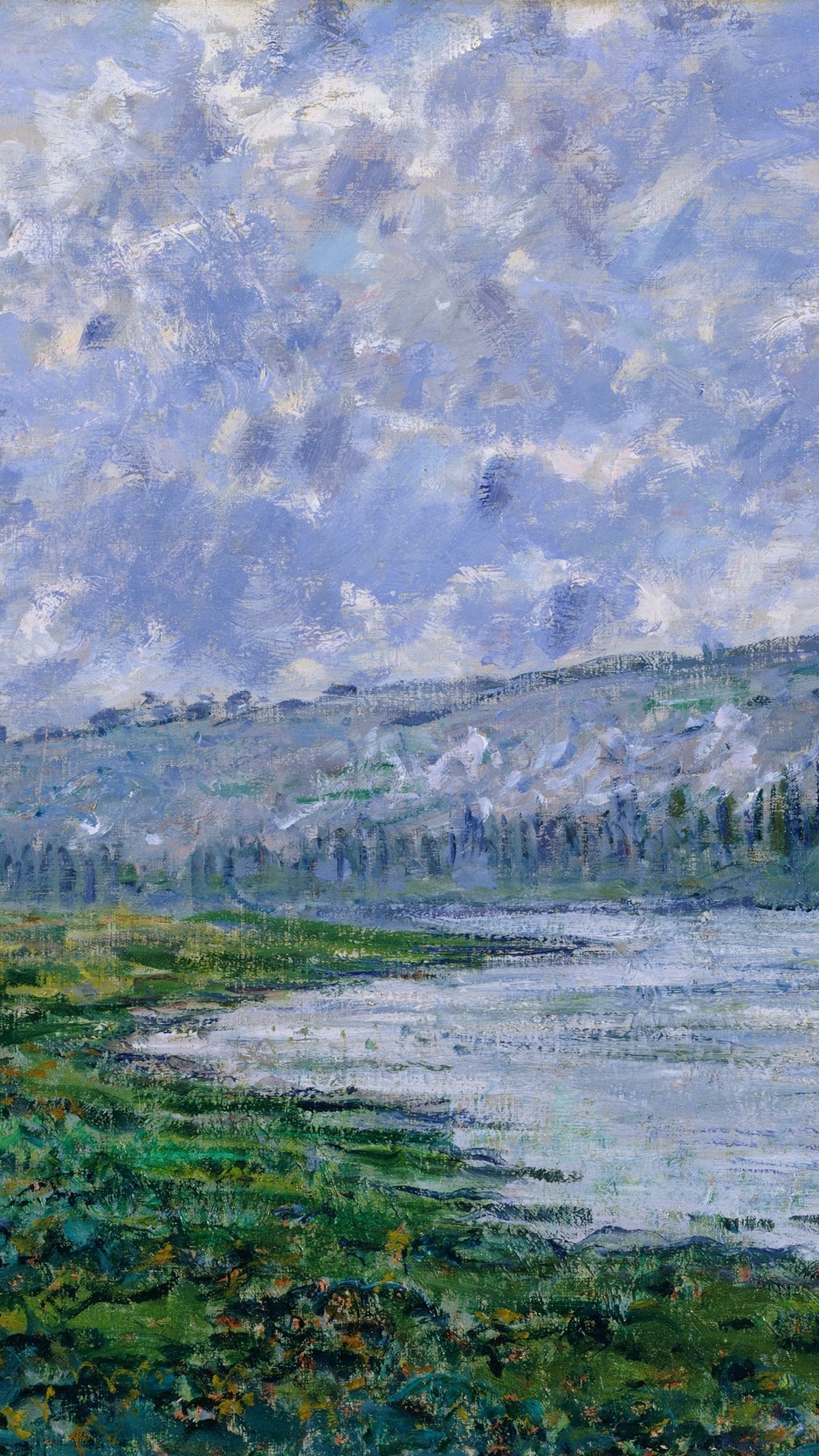 Wallpaper Claude Mo The Seine At Vetheuil