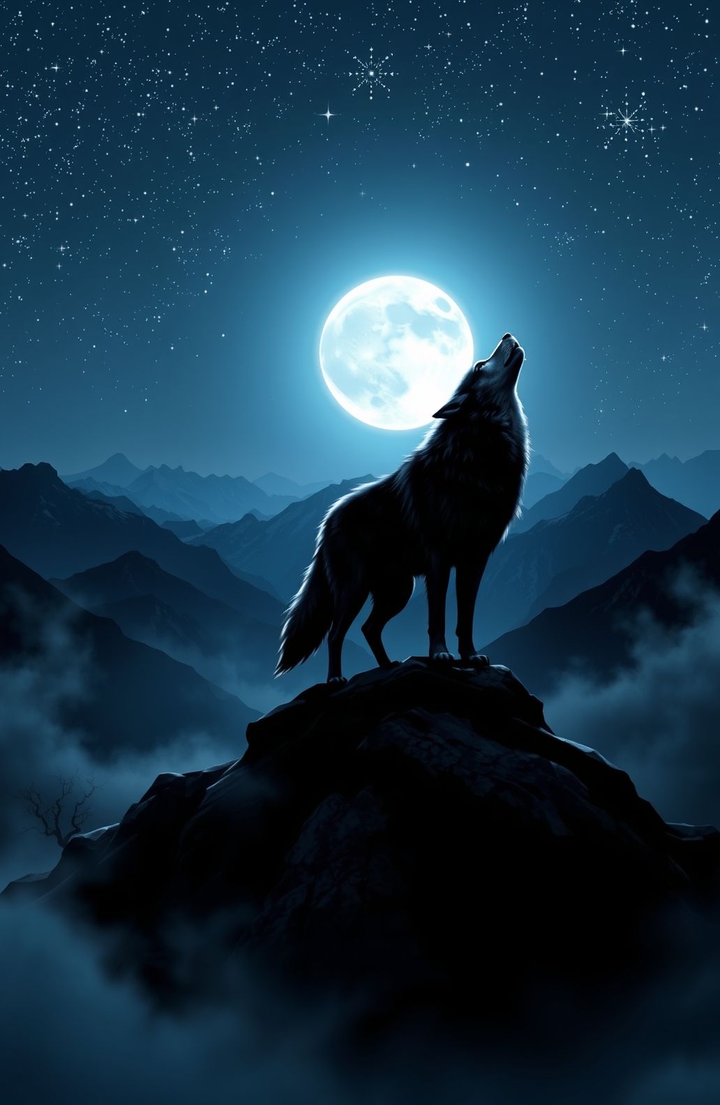 Howling Wolf Wallpaper