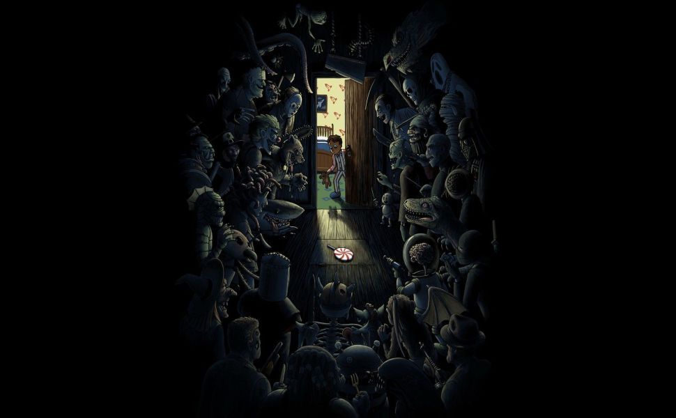 Monsters Hiding In The Closet HD Wallpaper Scary