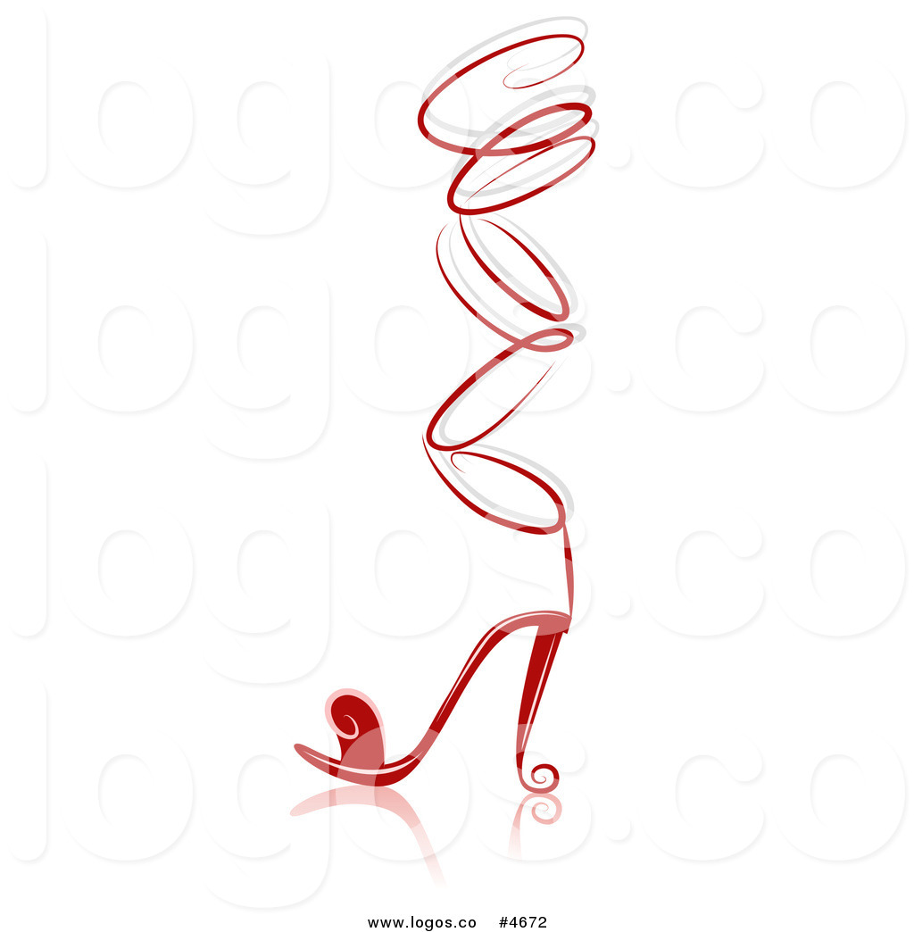 Logo Of A Red Lace Up High Heel Shoe By Bnp Design Studio Jpg