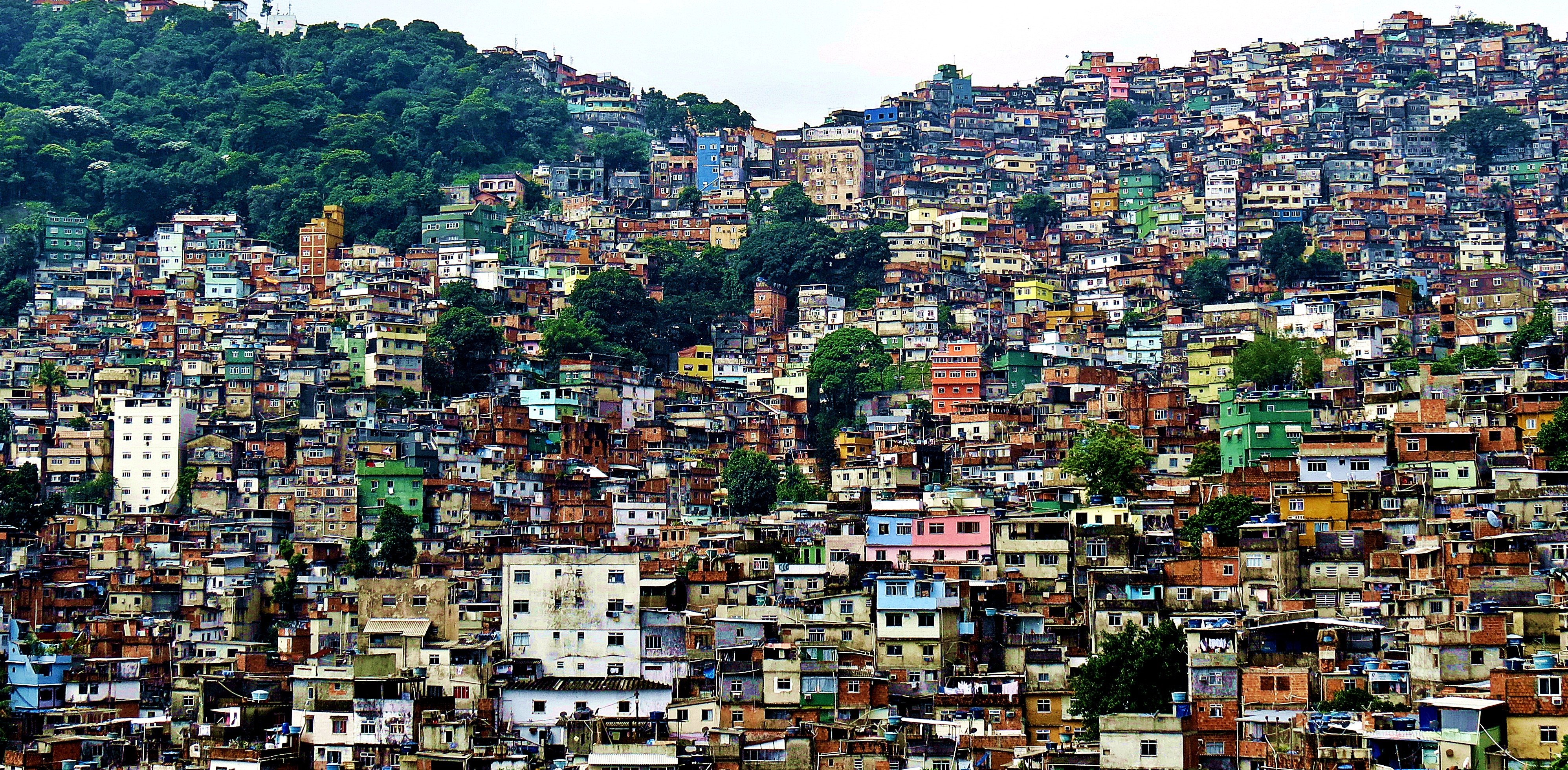 Slums in Favela Brazil HD Wallpaper Background Image 3991x1960