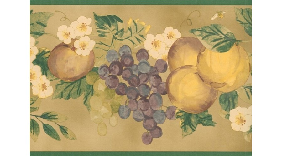 Free download about KITCHEN GRAPES SCROLLS Acanthus Wallpaper Border