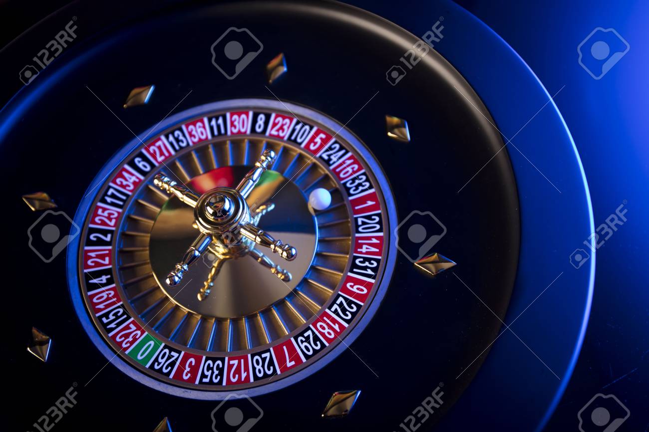 Casino Blurred Background Roulette Stock Photo Picture And