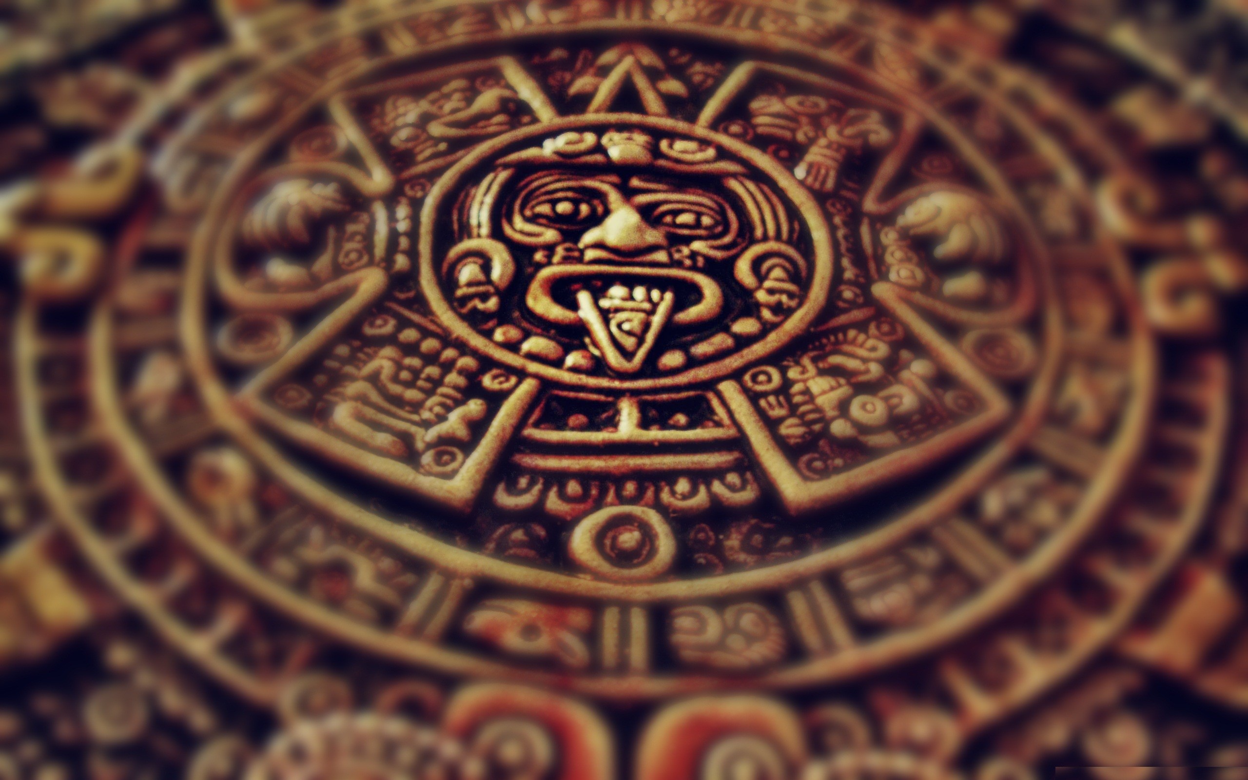 Wallpaper Clocks Mexico Sculpture Archeology Aztec