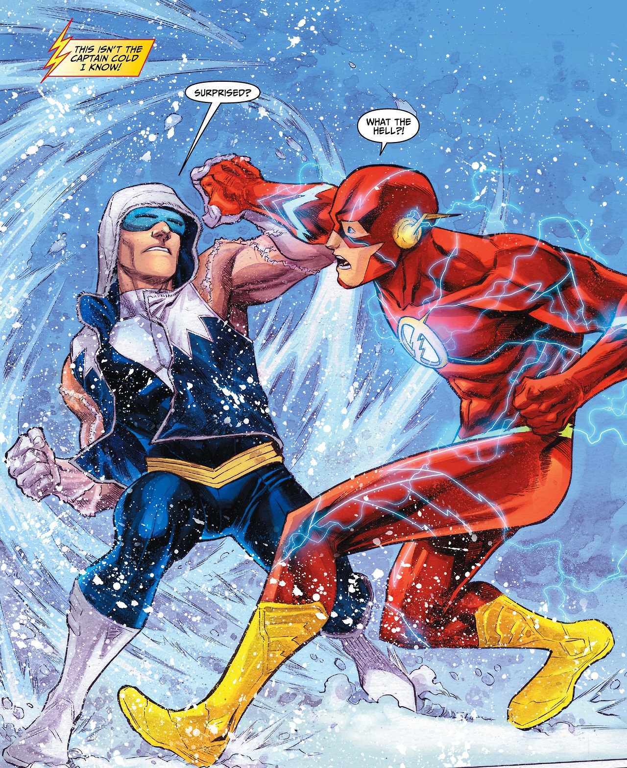 The Flash vs Captain Cold by Francis Manapul The Flash 1280x1568