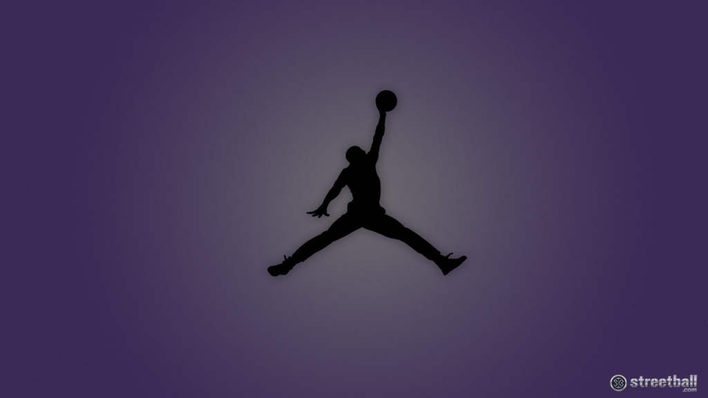 Black Jumpman Logo Jordan Wallpaper HD Background
