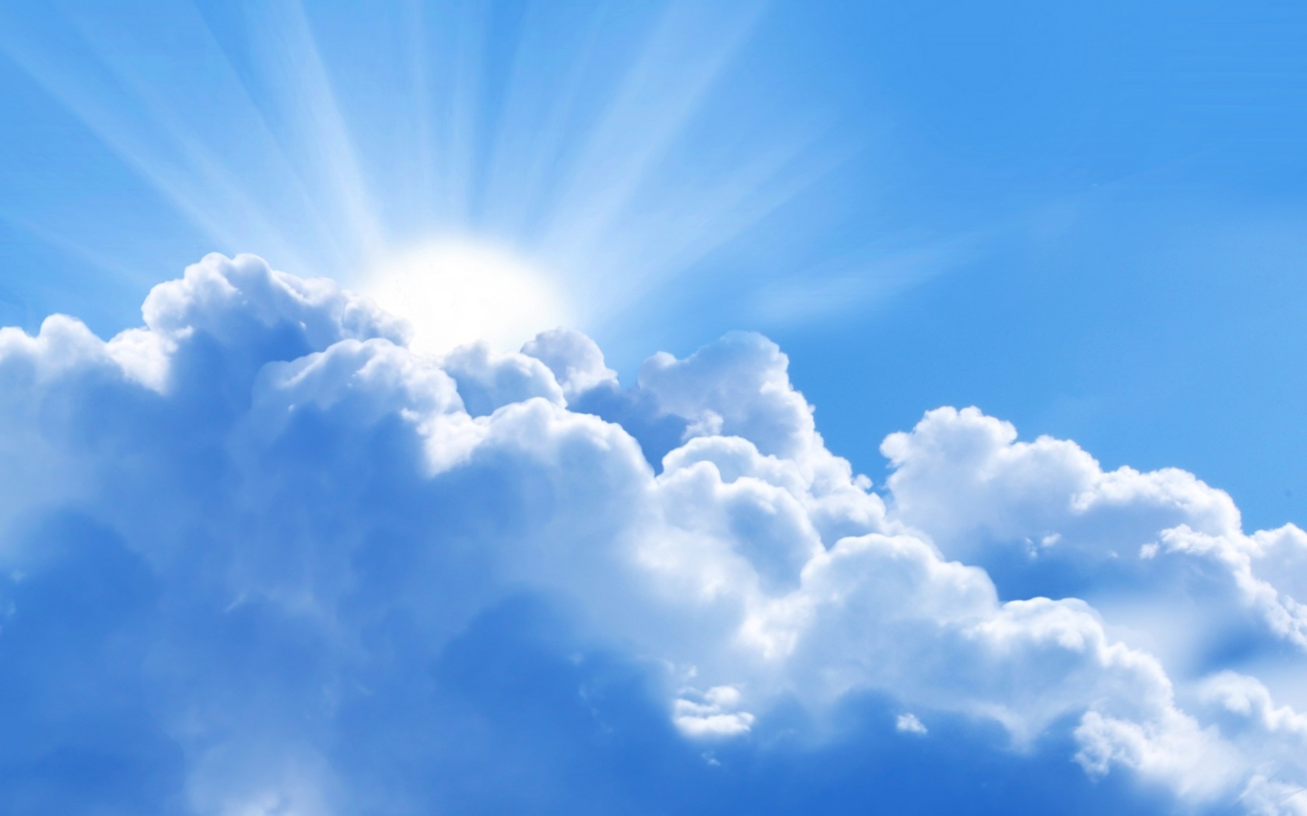 Sky With Clouds Background Blue Cloud On The