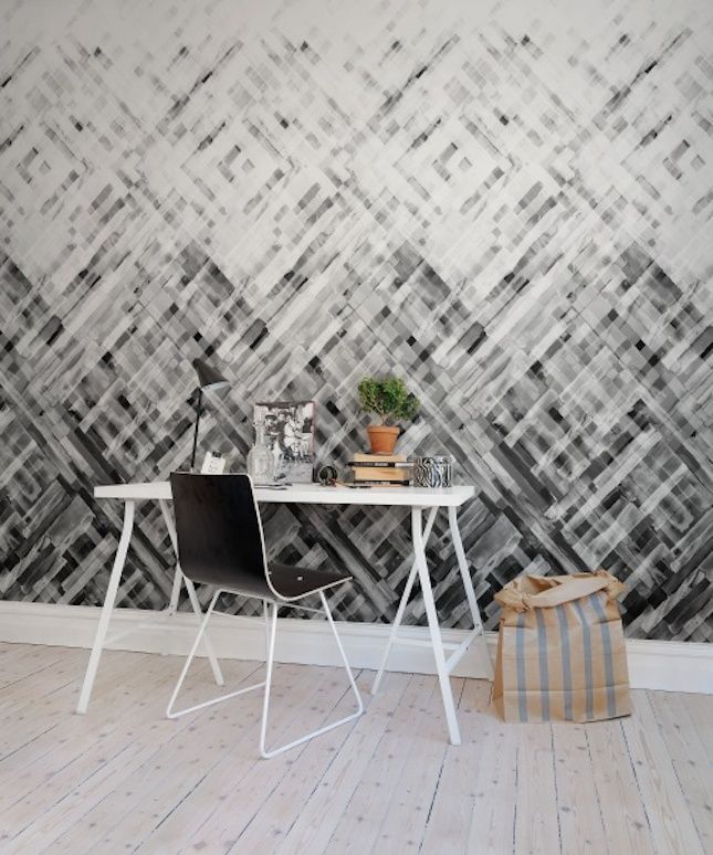 Make Your Own Wallpaper With Rebel Walls via Brit Co