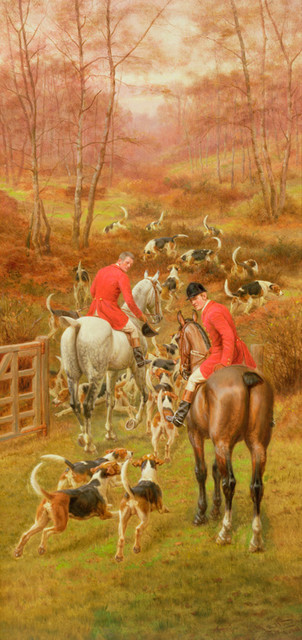 Hunting Scene Wall Art Traditional Wallpaper By Murals