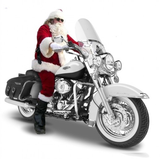 Motorcycle Santa Christmas Wallpapers