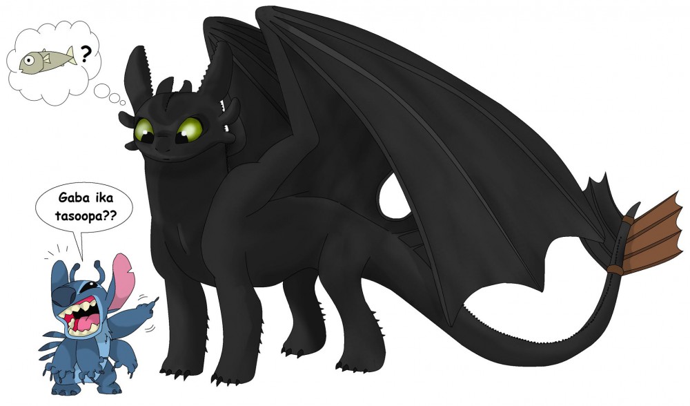 Toothless And Stitch Stitch and toothless